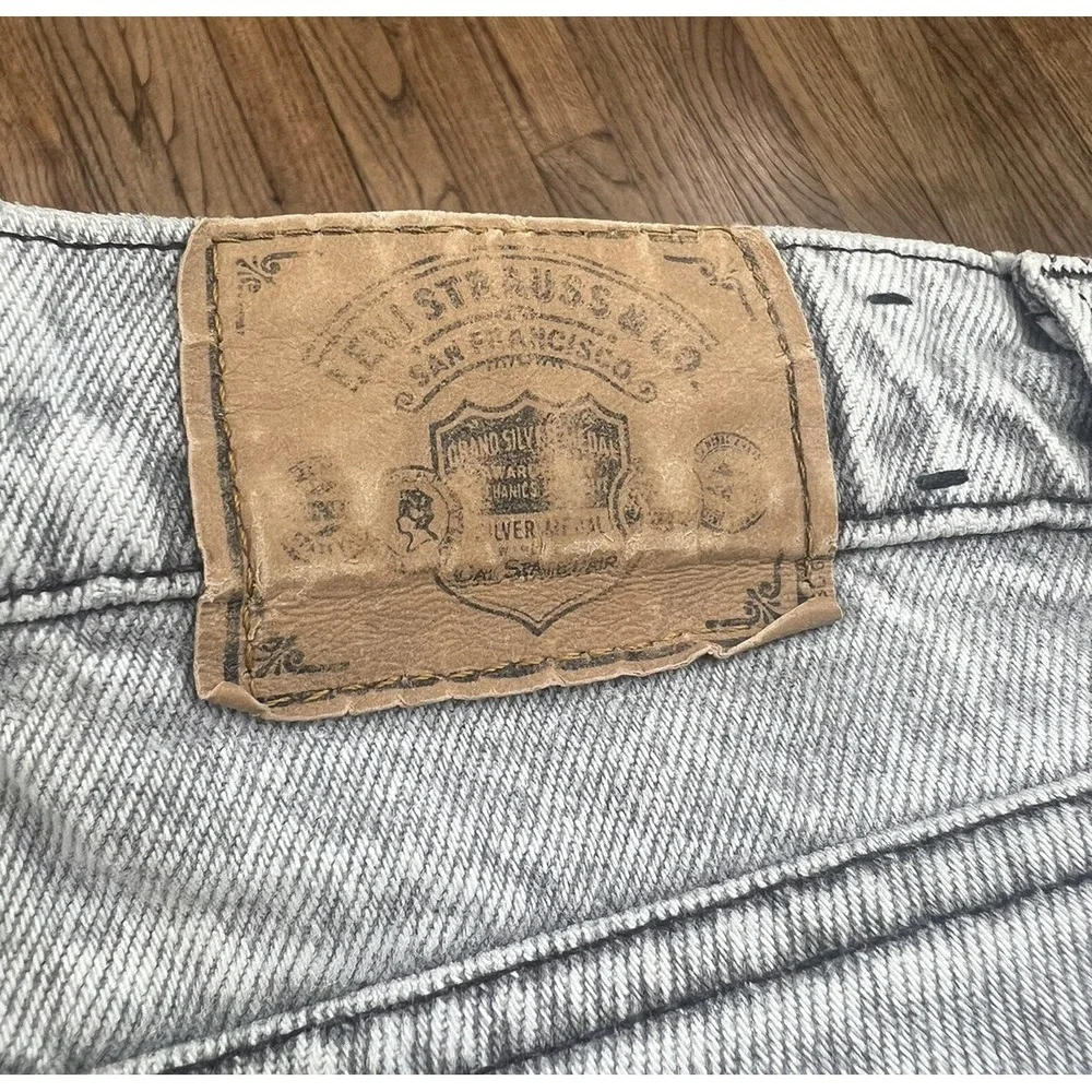 Vintage Levi's Silver Medal Jeans Pleated Acid Wash Baggy USA‎ Men's Size 32x34